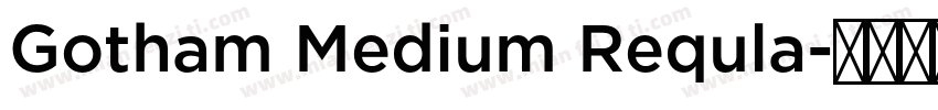 Gotham Medium Requla字体转换